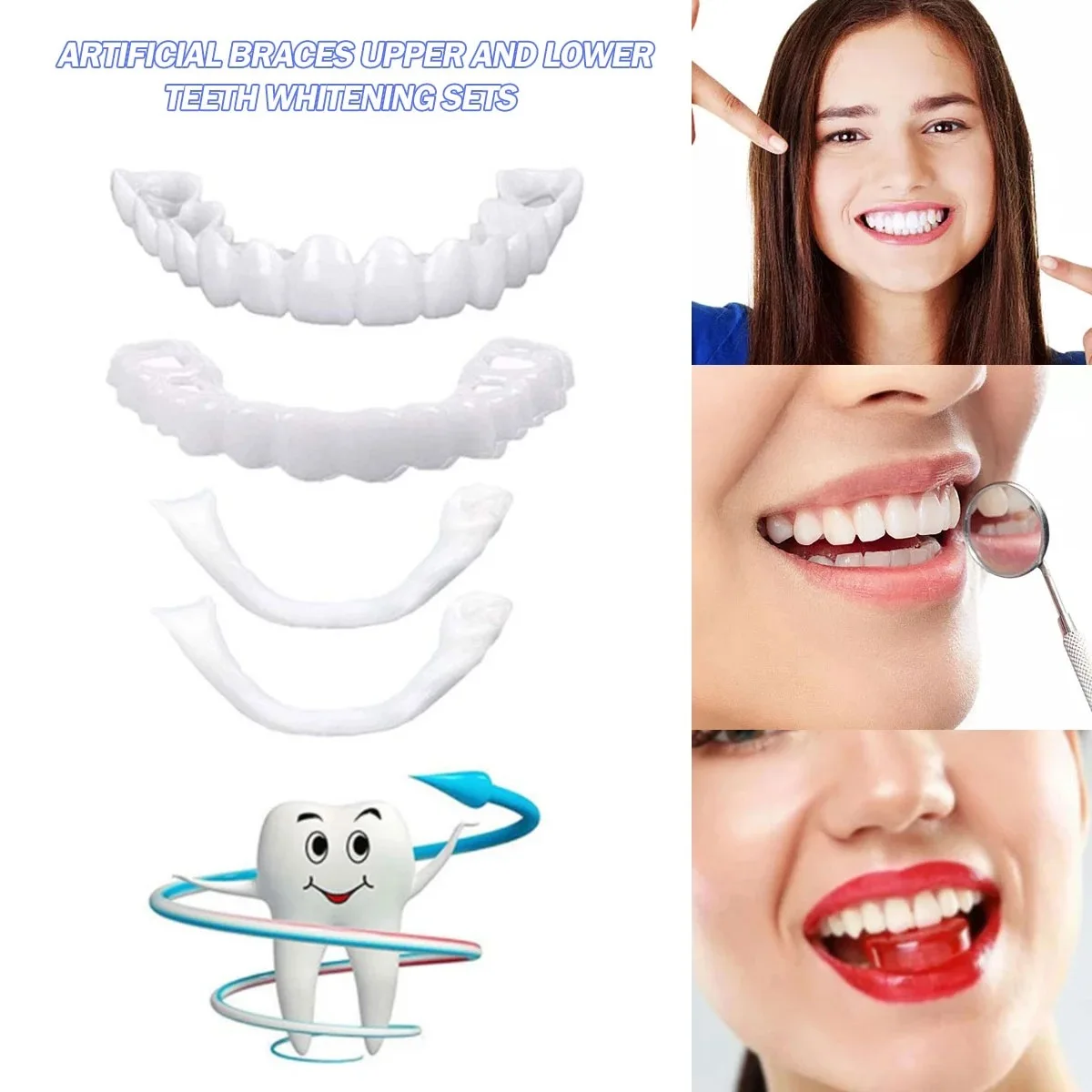 Teeth Whitening Procedure - Teeth Veneers Whitening Dentures Braces Temporary
