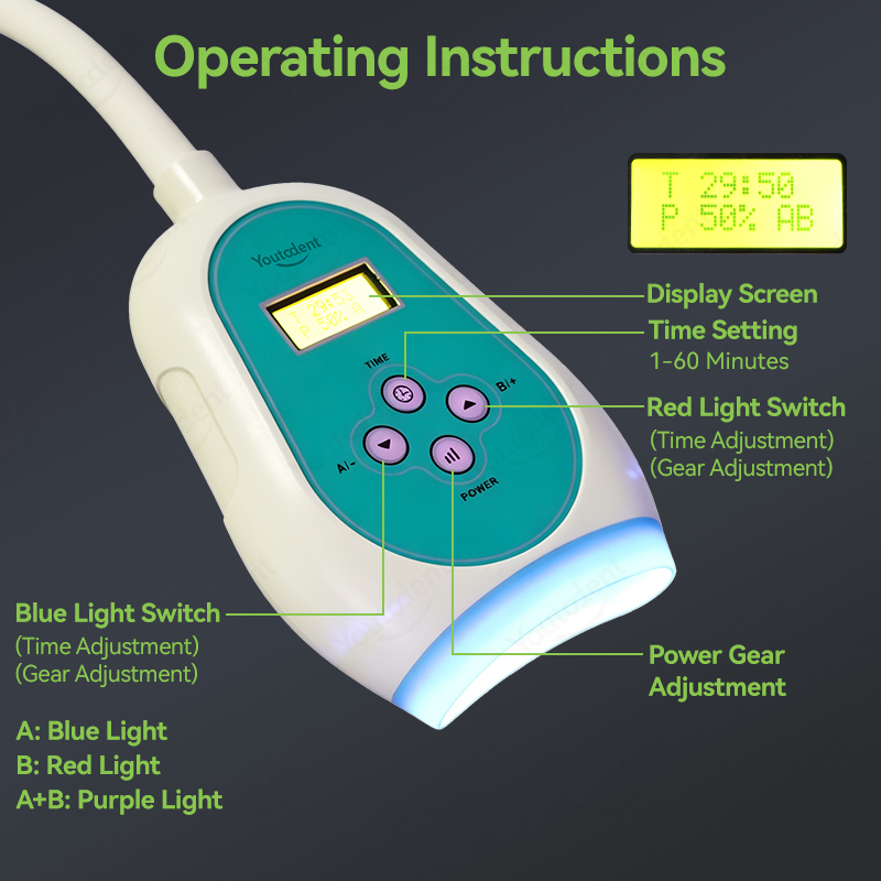 50W Dental Touch Screen 3 Colo - Teeth Whitening Device 评论和价格