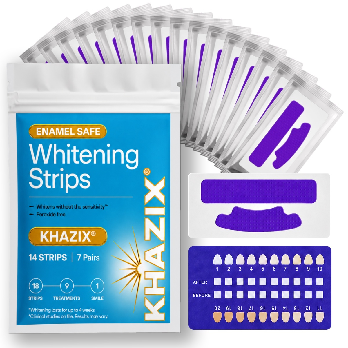 7 pairs Teeth Whitening Strips - Teeth Whitening Street 评论和价格