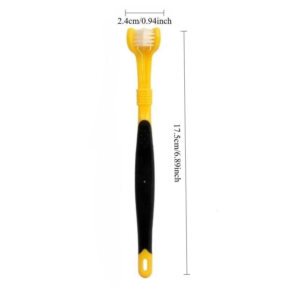 3 Sided Pet Toothbrush Dog Cat - Teeth Whitening Mouthwash 评论和价格