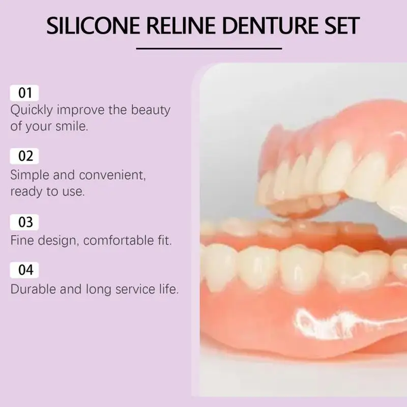 Silicone Denture Set Fit Tempo - Teeth Whitening Products 评论和价格