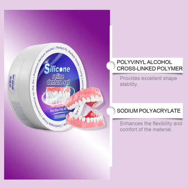 Silicone Denture Set Fit Tempo - Teeth Whitening Products 评论和价格