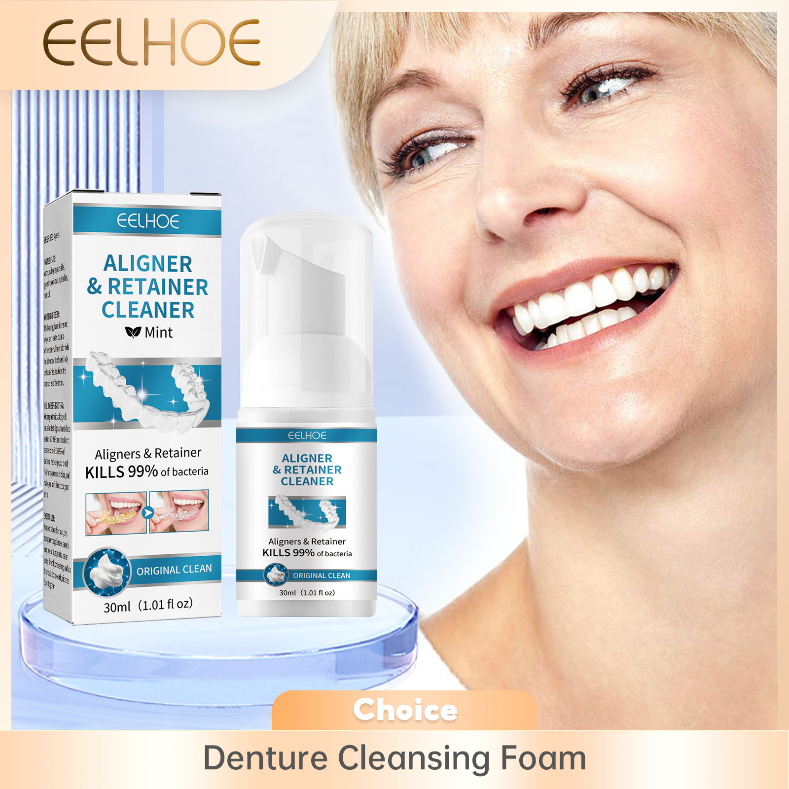 Aligner Denture Cleaner Foam D - Teeth Whitening Cream 评论和价格