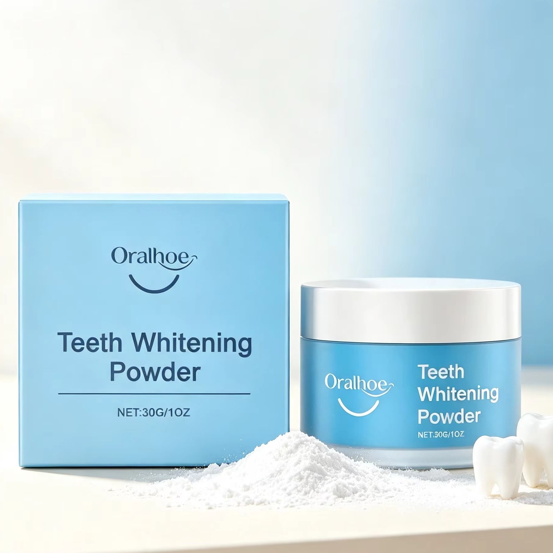 Oralhoe Tooth Powder for Brush - Teeth Whitening Results 评论和价格