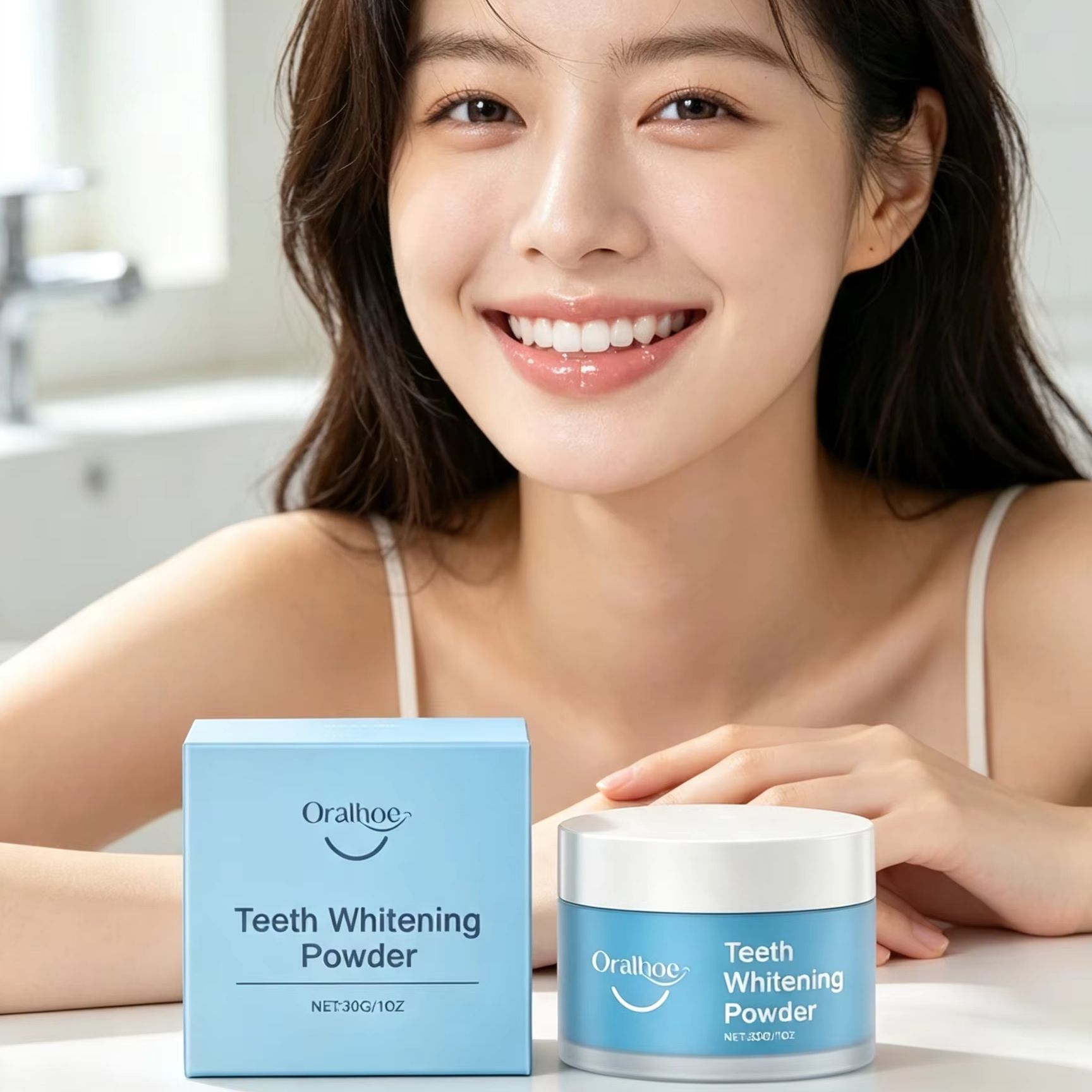 Oralhoe Tooth Powder for Brush - Teeth Whitening Results 评论和价格