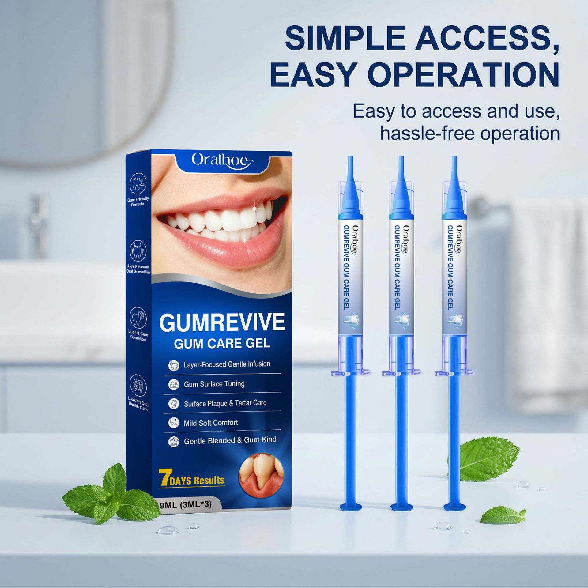 Oral Care Gel 3Pcs Gum Cleanin - Teeth Whitening Results 评论和价格