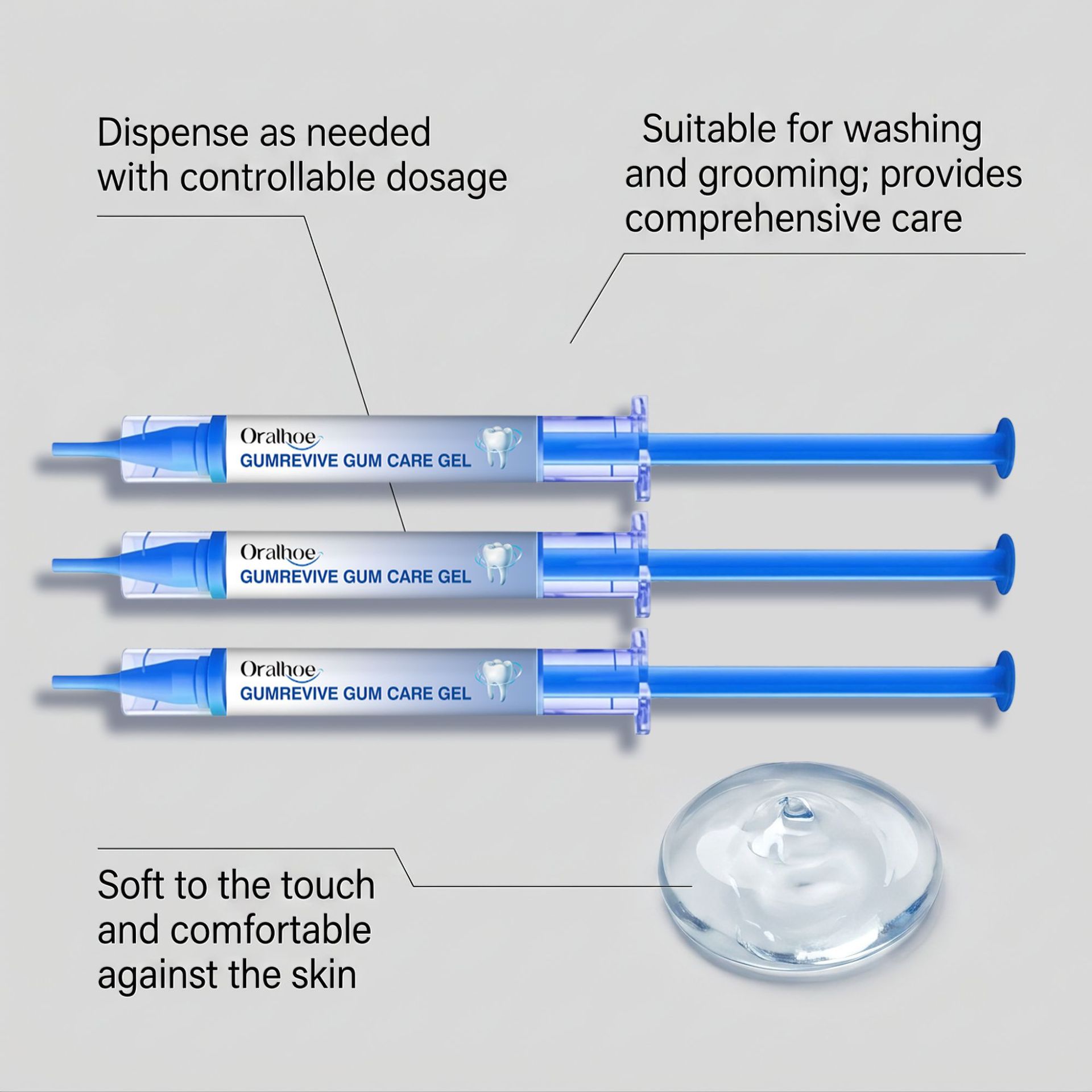 Oral Care Gel 3Pcs Gum Cleanin - Teeth Whitening Results 评论和价格