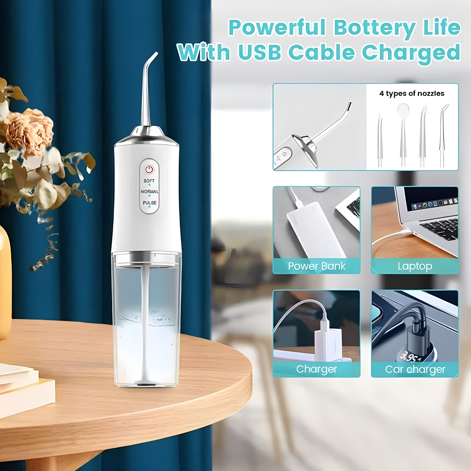 Portable Oral Irrigator USB Re - Teeth Whitening Products 评论和价格