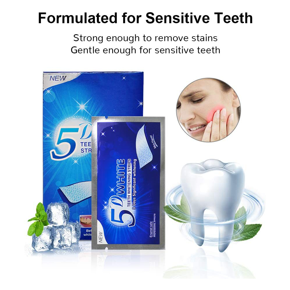 5D White Teeth Whitening Strip - Teeth Whitening Results 评论和价格