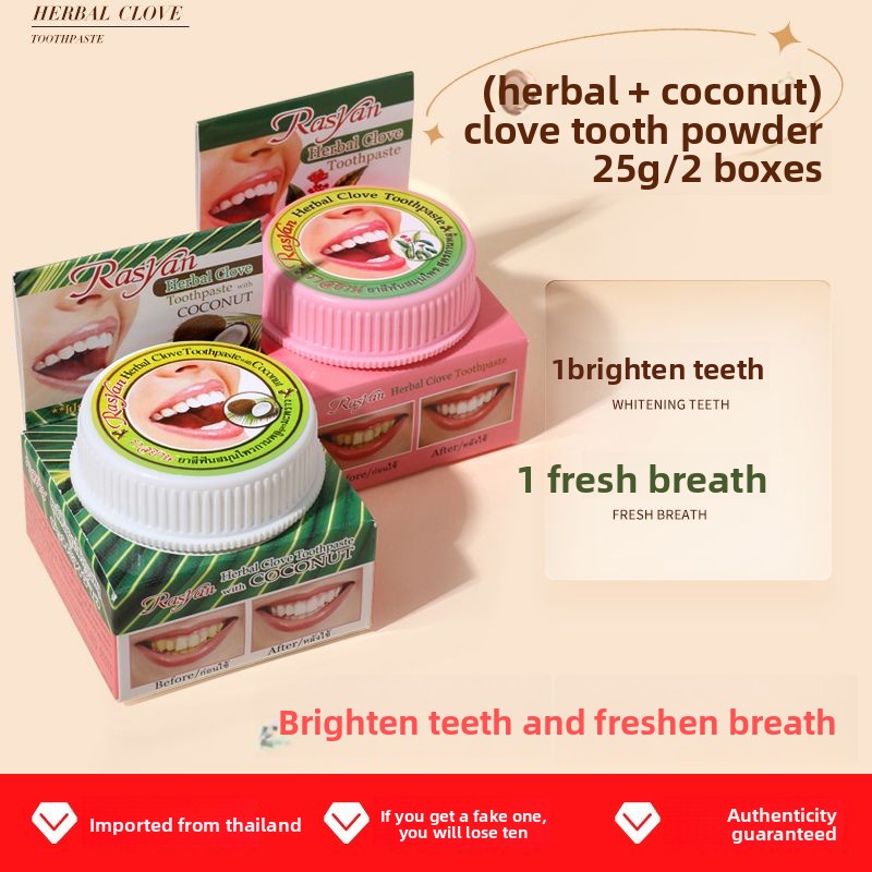 Thai Clove/coconut Tooth Powde - Teeth Whitening Results 评论和价格